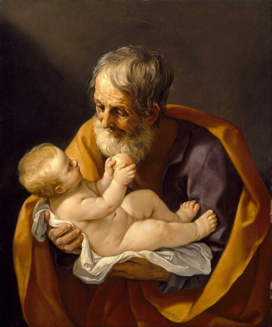 Guido Reni - Święty Józef z Dzieciątkiem - Google Art Project