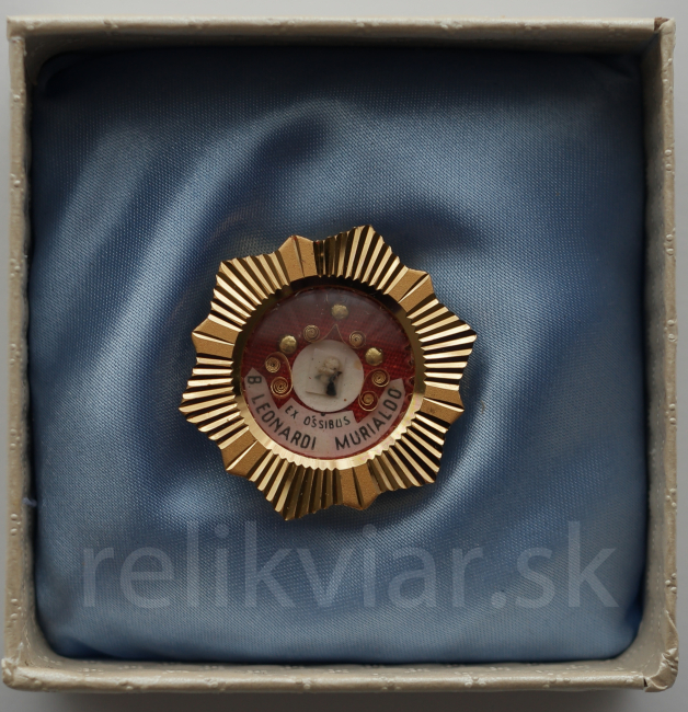 Relikwiarz z XX wieku z relikwią świętego Leonarda Murialdo 1